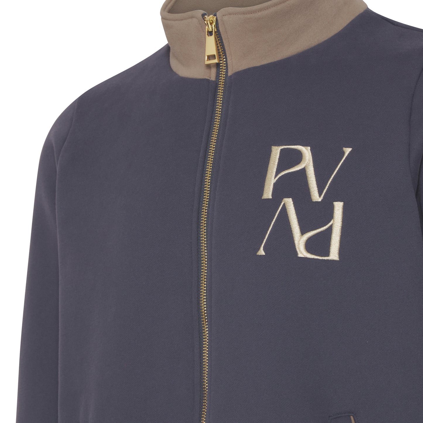 Track Star Zip-Up Sweater