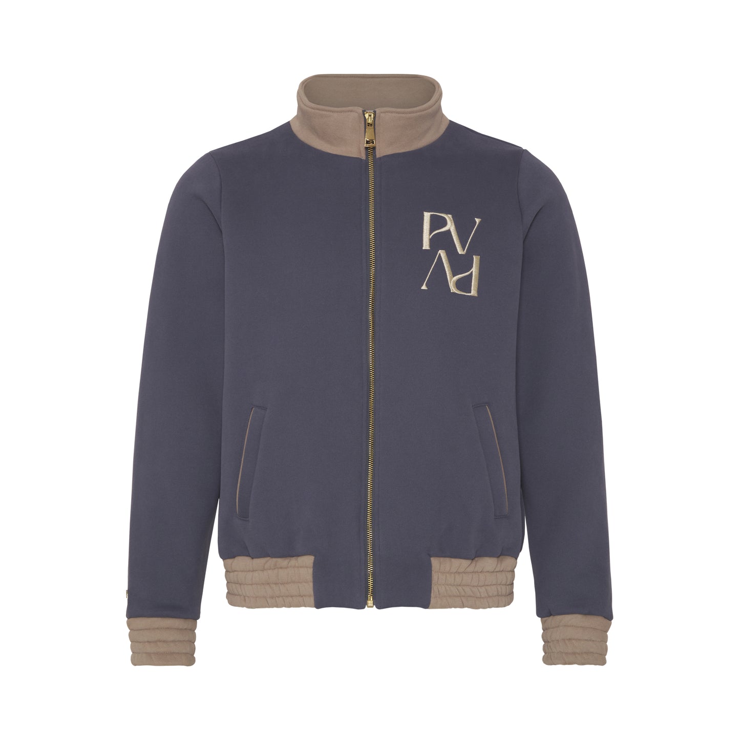 Track Star Zip-Up Sweater